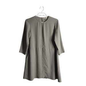 Wilfred Women's Soft Gray 3/4 Sleeve Mini Shift Dress